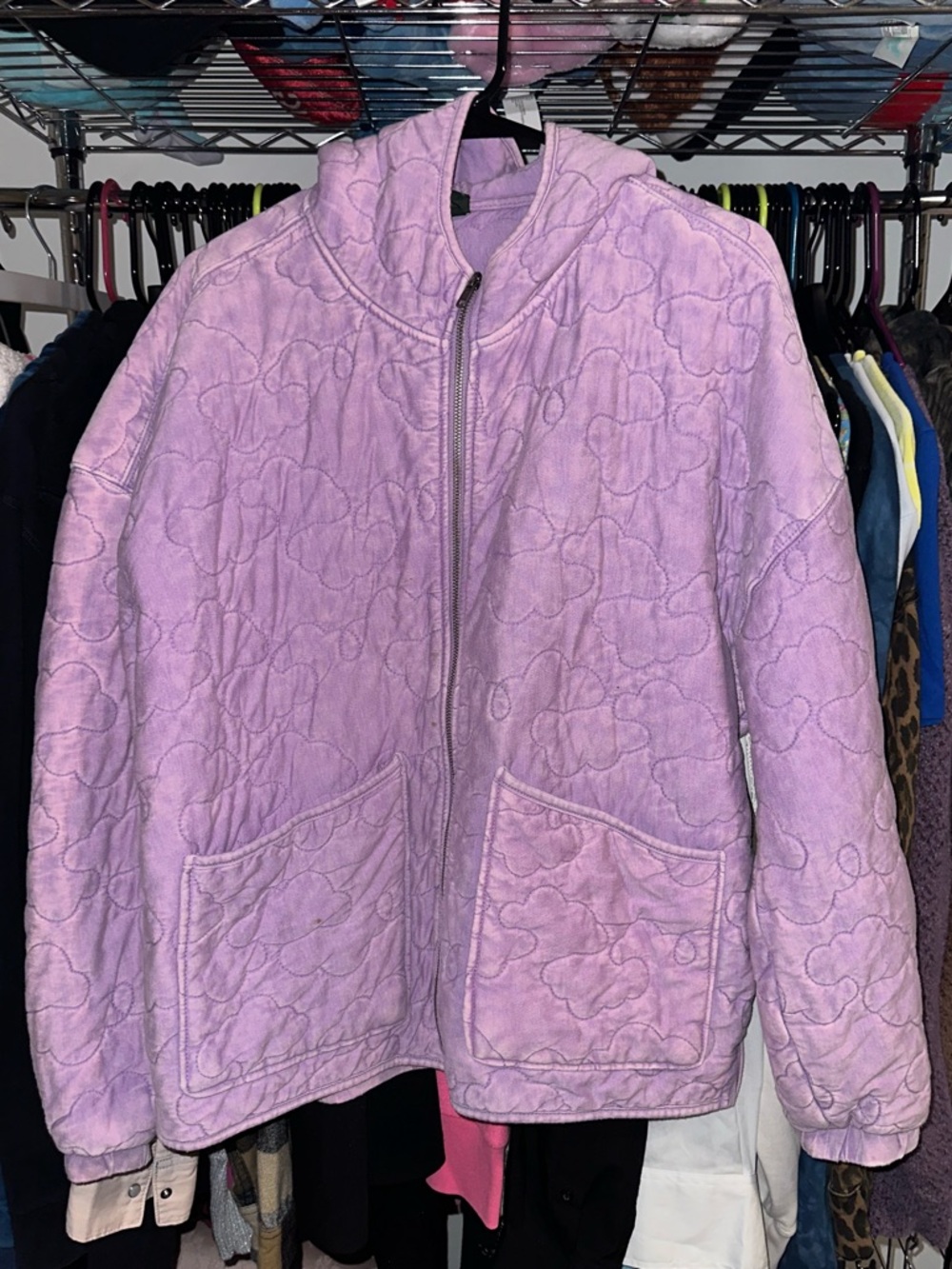 wild fable Lavender Quilted Teddy Jacket